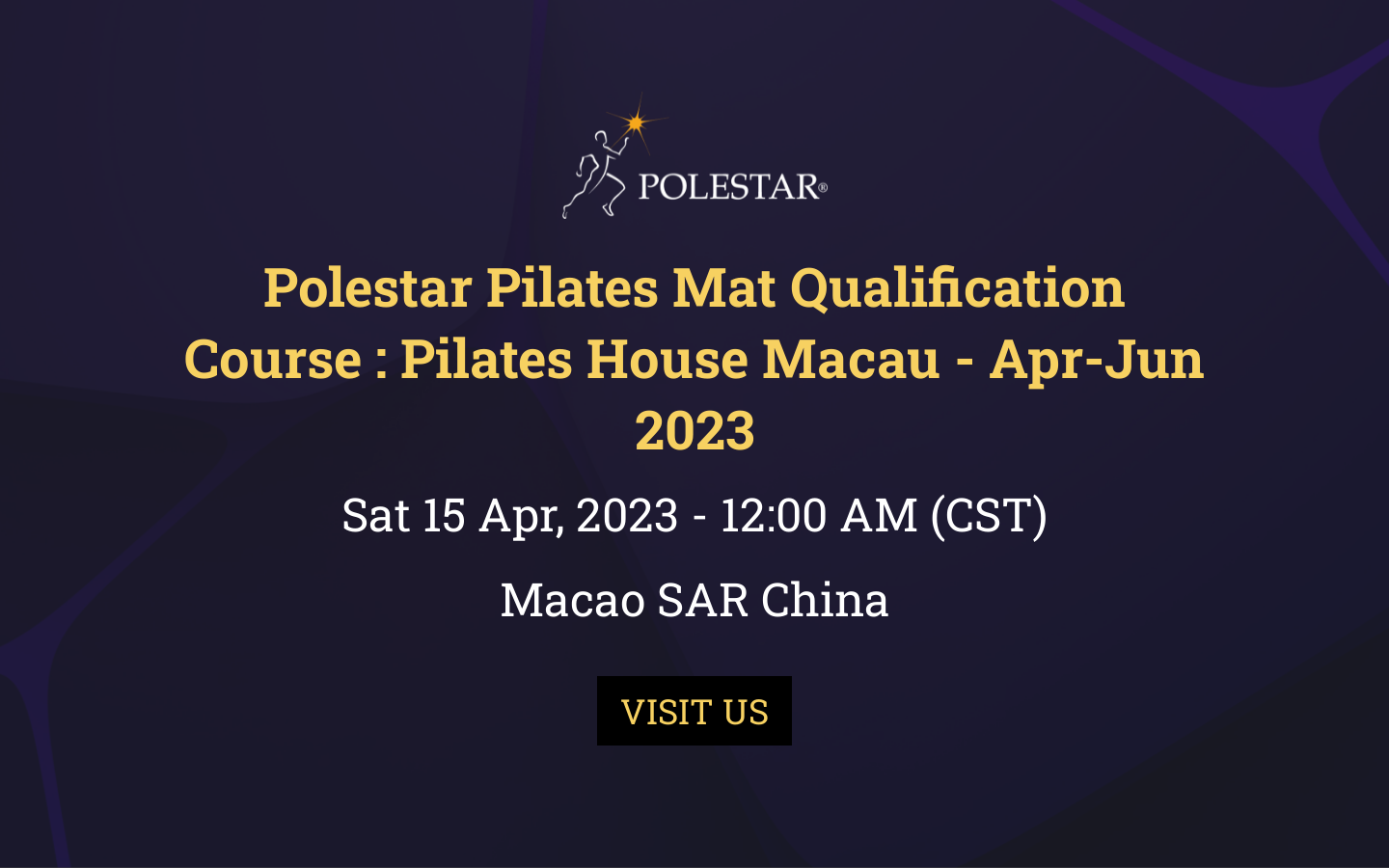 Polestar Pilates Mat Qualification Course Pilates House Macau Apr